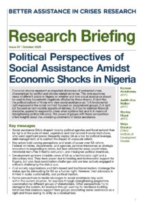Political Perspectives of Social Assistance Amidst Economic Shocks in Nigeria