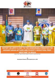 Report on dRPC’s Visit to the Honourable Minister for Humanitarian Affairs and Poverty Reduction, Prof. Nentawe Yilwada