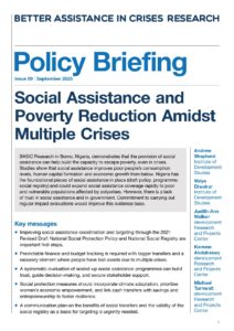 Social Assistance and poverty reduction amidst complex crises