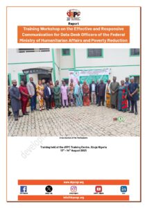 Training Workshop on the Effective and Responsive Communication for Data Desk Officers of the Federal Ministry of Humanitarian Affairs and Poverty Reduction