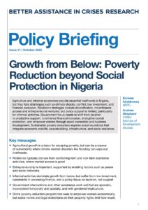 Growth from Below: Poverty Reduction beyond Social Protection in Nigeria