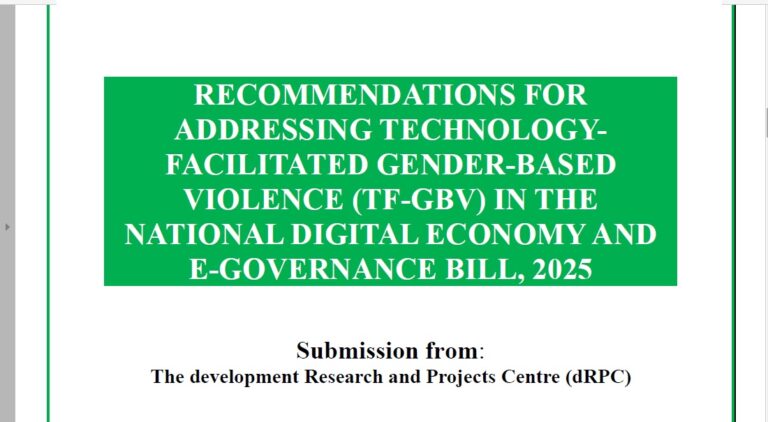 Policy Brief and Technical Memorandum on Addressing Technology-Facilitated Gender-Based Violence (TF-GBV) in the National Digital Economy and E-Governance Bill, 2025
