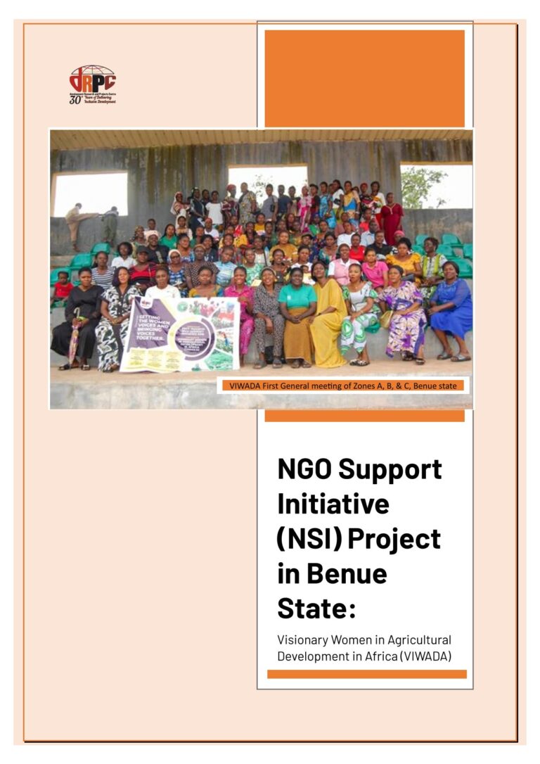 NGO Support Initiative(NSI) Project  in Benue  State