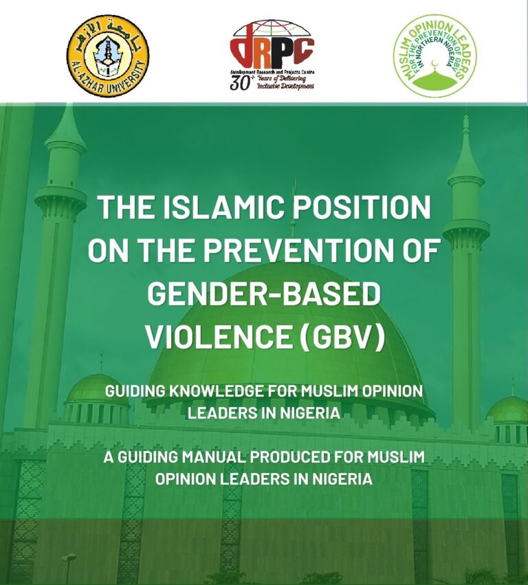 The Islamic Position on the Prevention of Gender-based Violence (GBV)